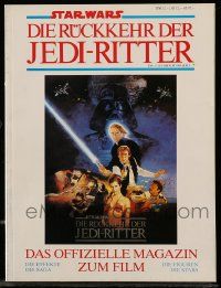 6a129 RETURN OF THE JEDI German magazine '83 official collectors edition with many color images!