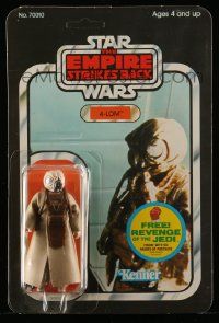 6a419 EMPIRE STRIKES BACK Kenner action figure '82 Zuckuss misprinted as 4-LOM from 48 figure set!