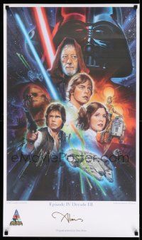 6a311 STAR WARS CELEBRATION IV 21x36 art print '07 by John Alvin, from last signing session!