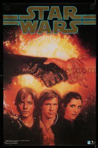 6a358 STAR WARS: THE TRUCE AT BAKURA 11x17 special '94 book promo, art of cast by Drew Struzan!