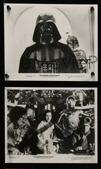 6a084 EMPIRE STRIKES BACK 15 8x10 stills '80 George Lucas, Darth Vader, Han Solo, C-3PO!