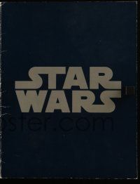 6a158 STAR WARS screening program '77 George Lucas classic sci-fi epic, cool title design!