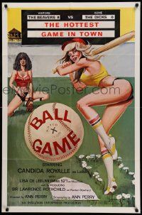 6b084 BALL GAME 1sh '80 baseball sex, the hottest game in town, Candida Royalle as Lolita!