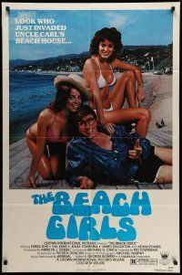 6b091 BEACH GIRLS 1sh '82 sexy images of Debra Blee, Val Kline, teens, sex & drugs!