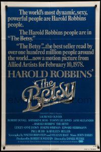 6b102 BETSY advance 1sh '77 what you dream Harold Robbins people do, sexy girl as car image!