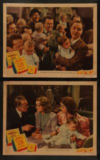 6c878 ANOTHER THIN MAN 2 LCs '39 William Powell & Myrna Loy each in a scene with baby Nick Jr.!