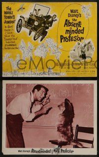 6c026 ABSENT-MINDED PROFESSOR 8 LCs '61 Disney, Flubber, MacMurray in title role, jet!