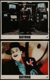 6c058 BATMAN 8 LCs '89 Michael Keaton, Kim Basinger, Jack Nicholson, directed by Tim Burton!