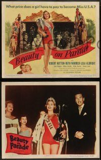 6c062 BEAUTY ON PARADE 8 LCs '50 Robert Hutton, Ruth Warrick, sexy Lola Albright is Miss U.S.A.!