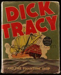 6d655 DICK TRACY & THE PHANTOM SHIP Better Little Book hardcover book '40 Chester Gould's detective!