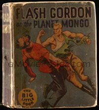 6d669 FLASH GORDON ON THE PLANET MONGO Big Little Book hardcover book '34 from Alex Raymond comic!