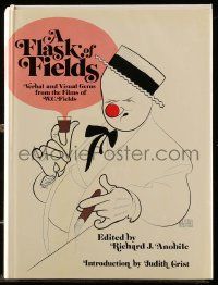 6d670 FLASK OF FIELDS hardcover book '72 from the films of W.C. Fields, Al Hirschfeld art!