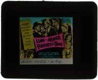 6d087 PARTNERS IN TIME glass slide '46 radio stars Chester 'Lum' Lauck & Norris 'Abner' Goff!