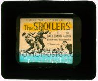 6d104 SPOILERS glass slide '56 Anne Baxter, Jeff Chandler, Rory Calhoun, cool brawl artwork!