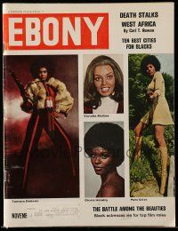 6d412 EBONY magazine Nov 1973 black actresses vie for top film roles, Tamara Dobson, Pam Grier!