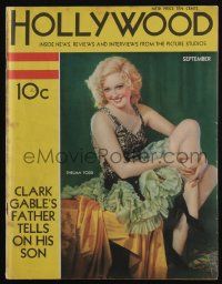 6d422 HOLLYWOOD magazine September 1932 Thelma Todd by Edwin Bower Hesser + more!