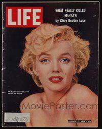 6d434 LIFE MAGAZINE magazine Aug 7, 1964 What Really Killed Marilyn Monroe, cover by Milton Greene