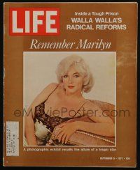 6d435 LIFE MAGAZINE magazine September 8, 1972 Marilyn Monroe, photo exhibit of the tragic star!