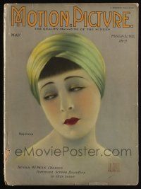 6d440 MOTION PICTURE magazine May 1923 wonderful portrait of Nazimova by Hal Phyfe!