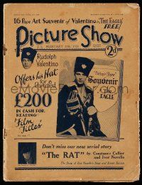 6d453 PICTURE SHOW English magazine February 20, 1926 Rudolph Valentino in The Eagle & more!