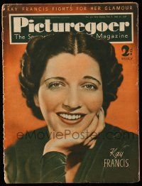 6d479 PICTUREGOER English magazine June 25, 1938 Kay Francis fights for her glamour, Ginger Rogers