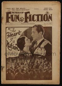 6d490 REALM OF FUN & FICTION English magazine April 27, 1929 Heart of a Nation, Hoot Gibson +more!