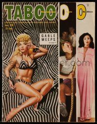6d500 TABOO magazine June 1950 exotic dancer Lilli Christine, The Cat Girl by Seymore!