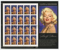 6d138 MARILYN MONROE 8x9 sheet of 20 uncut stamps '95 Legends of Hollywood commemorative stamps!
