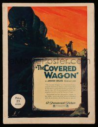 6d790 COVERED WAGON souvenir program book '23 James Cruze, art of wagon train on Oregon Trail!