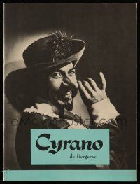 6d793 CYRANO DE BERGERAC souvenir program book '51 Jose Ferrer & Mala Powers, Edmund Rostand play!