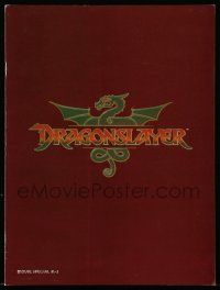 6d803 DRAGONSLAYER souvenir program book '81 Peter MacNicol, cool Disney fantasy movie!