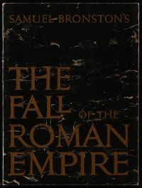 6d809 FALL OF THE ROMAN EMPIRE souvenir program book '64 Anthony Mann epic, cool color centerfold!
