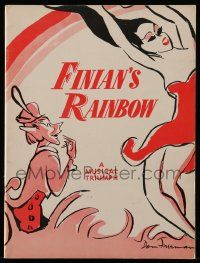6d817 FINIAN'S RAINBOW stage play souvenir program book '67 great cover art by Don Freeman!
