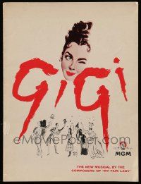 6d825 GIGI souvenir program book '58 Leslie Caron, Best Director & Best Picture Oscar winner!