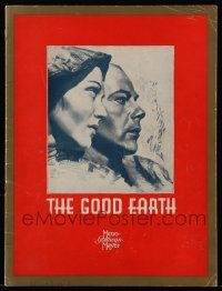 6d830 GOOD EARTH souvenir program book '37 Asian Paul Muni & Luise Rainer, Pearl S. Buck novel!