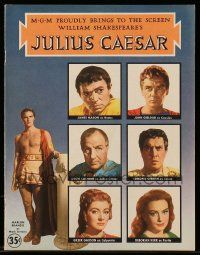 6d870 JULIUS CAESAR souvenir program book '53 Marlon Brando, James Mason, Garson, Shakespeare!