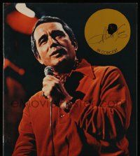 6d915 PERRY COMO music concert souvenir program book '84 great images performing & more!