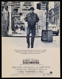 6d239 TAXI DRIVER promo brochure '76 Robert De Niro classic directed by Martin Scorsese!