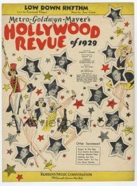 6d553 HOLLYWOOD REVUE sheet music '29 Buster Keaton, Joan Crawford & stars, Low Down Rhythm!