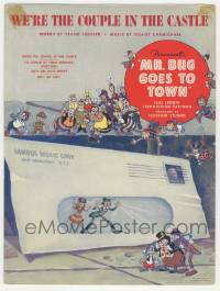 6d571 MR. BUG GOES TO TOWN sheet music '41 Dave Fleischer cartoon, We're the Couple in the Castle!