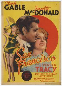 6d033 SAN FRANCISCO mini WC '36 sexy Jeanette MacDonald full-length & close up with Clark Gable!
