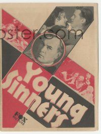 6d405 YOUNG SINNERS herald '31 Albright & Dorothy Jordan are young and in love, Meighan!