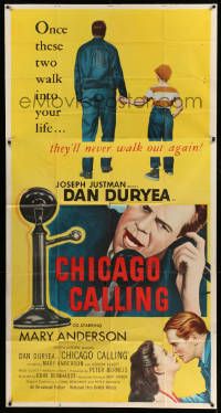 6f062 CHICAGO CALLING 3sh '51 $53 means life or death for Dan Duryea to keep his phone connected!