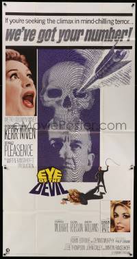 6f080 EYE OF THE DEVIL 3sh '67 Deborah Kerr, David Niven, sexy Sharon Tate, mind-chilling terror!