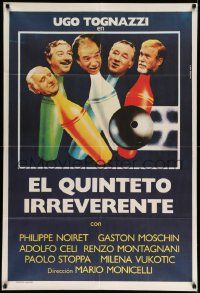 6f688 ALL MY FRIENDS PART 2 Argentinean '82 Tognazzi, Noiret, Celi, Moschin, Chocron bowling art!
