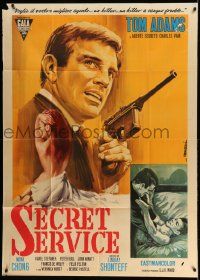 6f260 2nd BEST SECRET AGENT Italian 1p '65 English James Bond spy spoof, Ezio Tarantelli art!