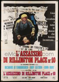6f543 10 RILLINGTON PLACE Italian 2p '71 Christie sex-murders, different newspaper & strangler art!