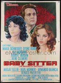 6f550 BABY SITTER Italian 2p '75 Maria Schneider, Sydne Rome, Vic Morrow, directed by Rene Clement