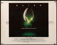 6g504 ALIEN int'l 1/2sh '79 Ridley Scott outer space sci-fi monster classic, cool egg image!