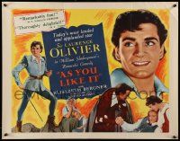 6g514 AS YOU LIKE IT 1/2sh R49 Sir Laurence Olivier in Shakespeare's romantic comedy!
